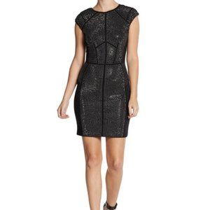 Geometric Nail Head Night Out Dress